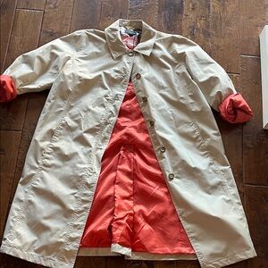 Lands' End Beige Trench Coat - 1x